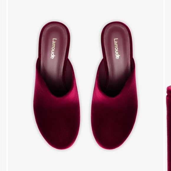 Larroude Miso deepsea velvet clogs - size 8 never worn! - Picture 10 of 13